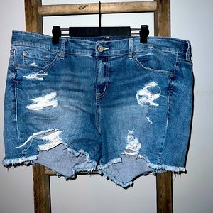 Torrid Denim cut off shorts